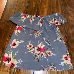 Floral Off The Shoulder Top